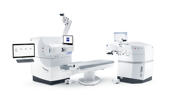 ZEISS VISUMAX 800 and MEL 90 laser systems used for advanced vision correction